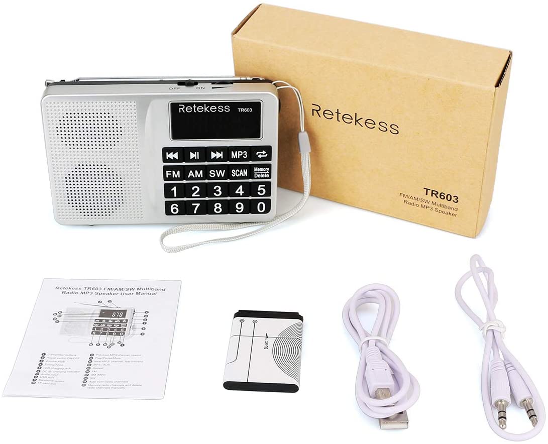 Retekess TR603 Tragbares AM FM Radio Kurzwellenradio
